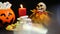 Footage of Halloween day with candle background