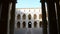 Footage of Honor courtyard of the Ducal palace of Modena