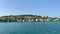 Footage of Istinye / Yenikoy area of Istanbul by Bosphorus strait. Beautiful scene. It is a sunny summer day.