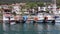 Footage of small, wooden fishing boats, luxury sailboats and yachts in Bodrum