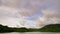 Footage Timelapse Dark sky and black cloud. Black clouds moving fast in Dramatic sky over mountains.Dark stormy raining cloudy nat