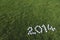 Football 2014 Message Soccer Balls Green Grass