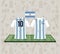 Football argentina sport wear tshirt