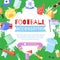 Football background paraphernalia sport bar, flag victory championship game, fans design, cartoon style vector