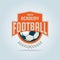 Football badge logo template design,soccer team
