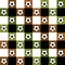 Football Ball Green Brown Chess Board Diamond Background