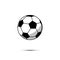 Football ball icon. Vector soccer ball isolated on white background.