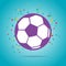 Football ball purple logo