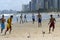 Football on the beach, city Recife, north Brazil