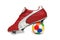 Football boot and ball