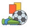 Football boots vector illustration.