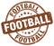 football brown stamp