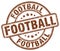 football brown stamp