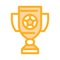 Football Champion Cup Icon Outline Illustration