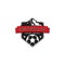 Football Club Logo Design Template, mountain sport logo