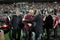 Football club officials celebrating