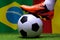 Football Cup competition the national Brazil  and national Cameroon