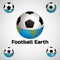 Football earth logo for the team and the cup