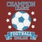 Football English Champion League t-shirt