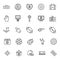 Football Event Isolated Vector Icons Set that can be easily modified or edit