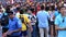 Football fans crowd before final match of European Football Championship 2012