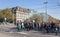 Football fans from Germany go through Zurich, Switzerland