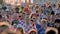 Football fans support teams on the streets of the city on the day of the match between Croatia and Nigeria