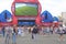 Football fans watch live broadcast of match in fan zone of 2018 FIFA world Cup in Samara