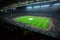 Football field and audience at stadium Nou Camp, Barcelona