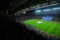 Football field and audience at stadium Nou Camp, Barcelona