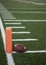 Football field endzone ball