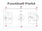 Football Field lines, soccer filed line. Measurements standard. Sport vector illustration. image, jpeg.