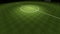 Football field at night rotating camera