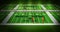 Football Field with Texture and Laces of a Football Instead of Grass â€“ 3D Illustration