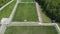 Football fields in the forest in summer