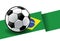 Football with flag - Brazil