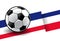 Football with flag - France