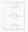 Football and football tactics drawn with chalk, marker on a white wooden board - Vector