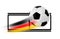 Football with German flag