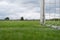 Football goalpost and net detail