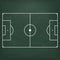 Football Ground Green Blackboard