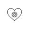 football heart  icon. Element of Valentine\\\'s Day icon for mobile concept and web apps. Detailed football heart  icon can be used