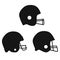 Football helmet icon on white background. flat style. football helmet sport icon for your web site design, logo, app, UI. american