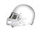 Football Helmet - White, Profile