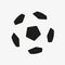 Football icon in flat style. Vector Soccer ball. Sport object for you design projects