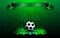 Football line up review abstract design background