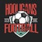 Football logo. Soccer hooligans spirit