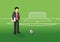 Football manager with tactic board