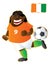 Football mascot Ivory Coast