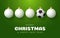 Football Merry Christmas and Happy New Year Sport greeting card. Soccer Football ball as a Christmas ball on color background.